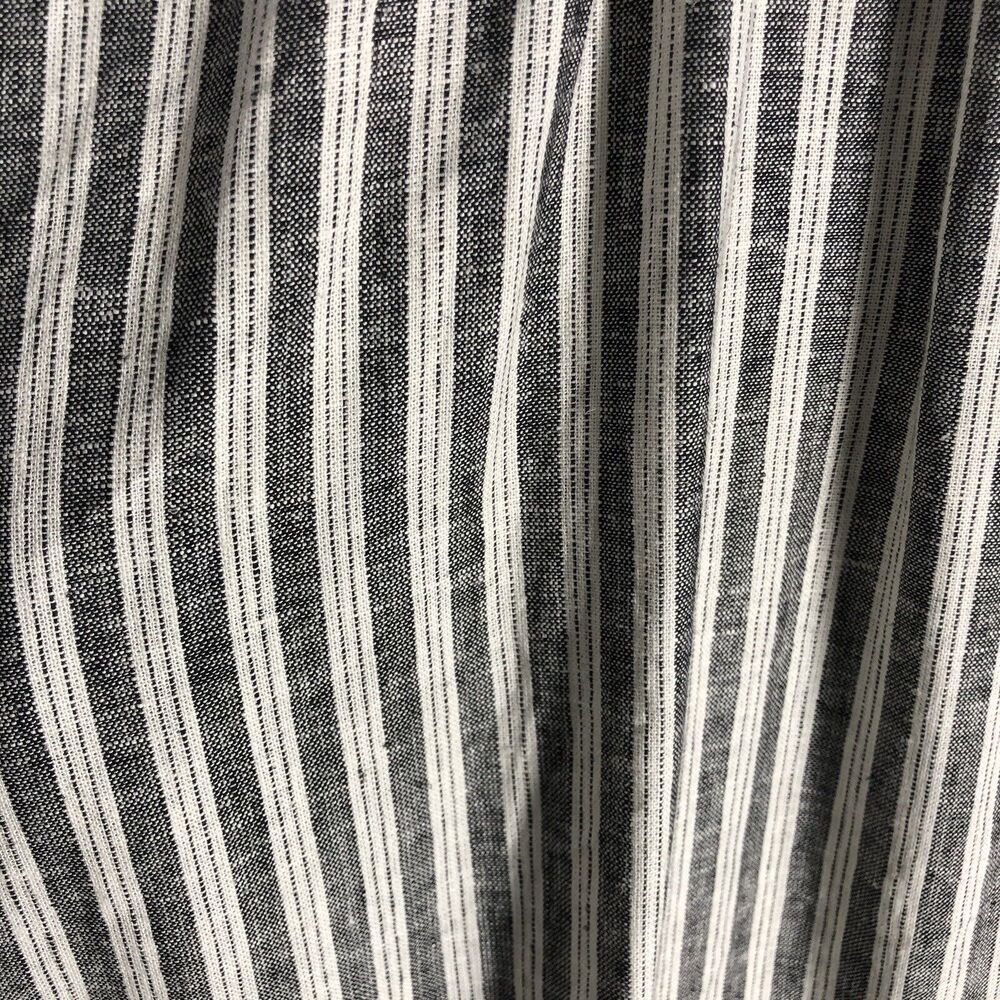 Who What Wear Womens Sz Medium Linen Blend Striped Midi Dress Dockside Seaside - Picture 14 of 16